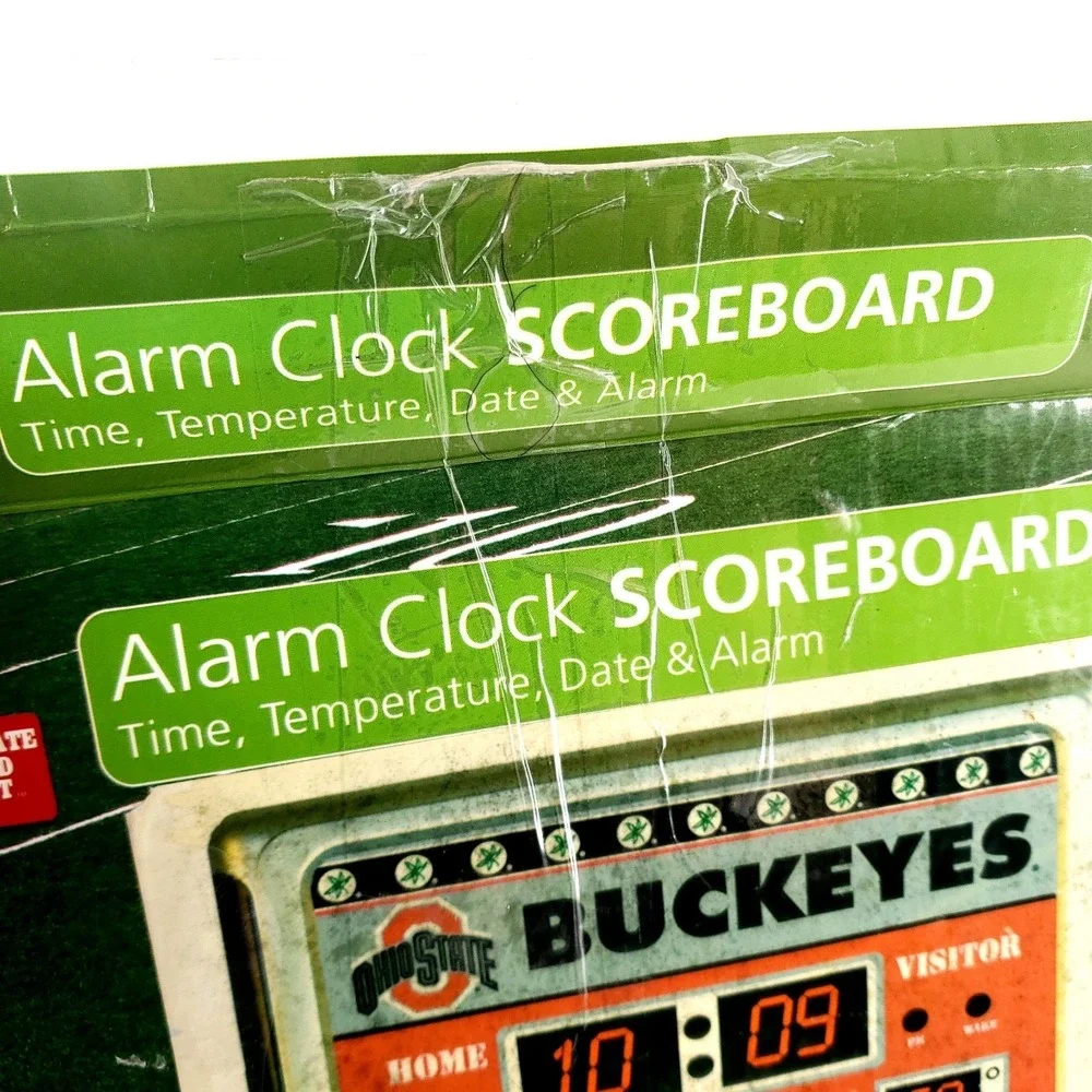 Ohio State Buckeyes Digital Scoreboard Alarm Clock Date Time & Temp Tested Works
